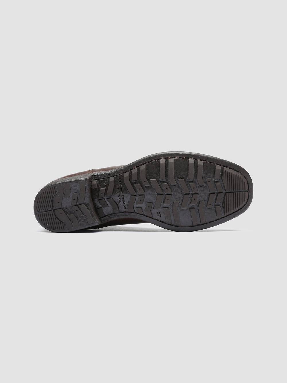 Officine Creative CALIXTE 004 Stivaletti Chelsea in Pelle Marrone Offerta