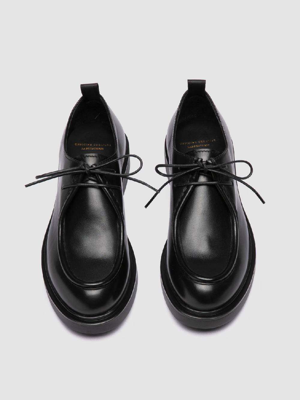 Officine Creative ENGINEER 102 Derby in Pelle Nera Saldi