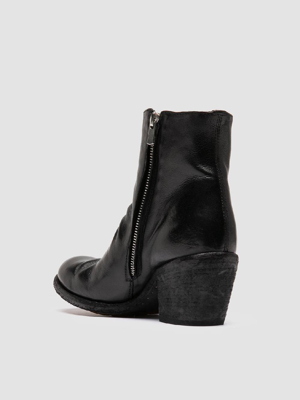 Officine Creative GODEAU 001 Stivali con Zip in Pelle Nera Hotsell
