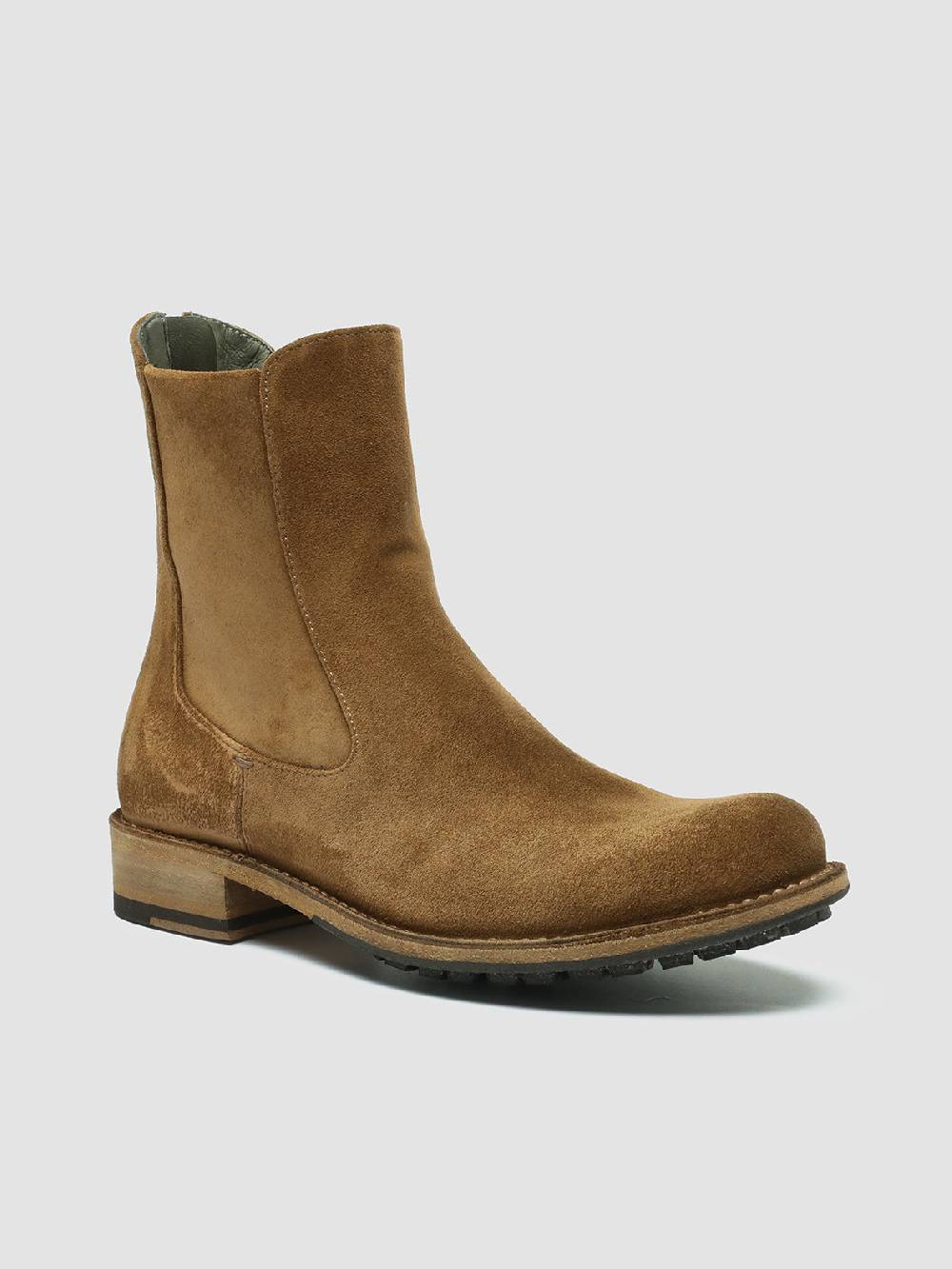 Officine Creative LEGRAND 229 Stivali Zip in Camoscio Marrone In Saldo