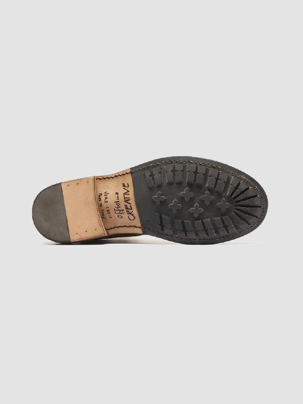 Officine Creative LEGRAND 229 Stivali Zip in Camoscio Marrone In Saldo