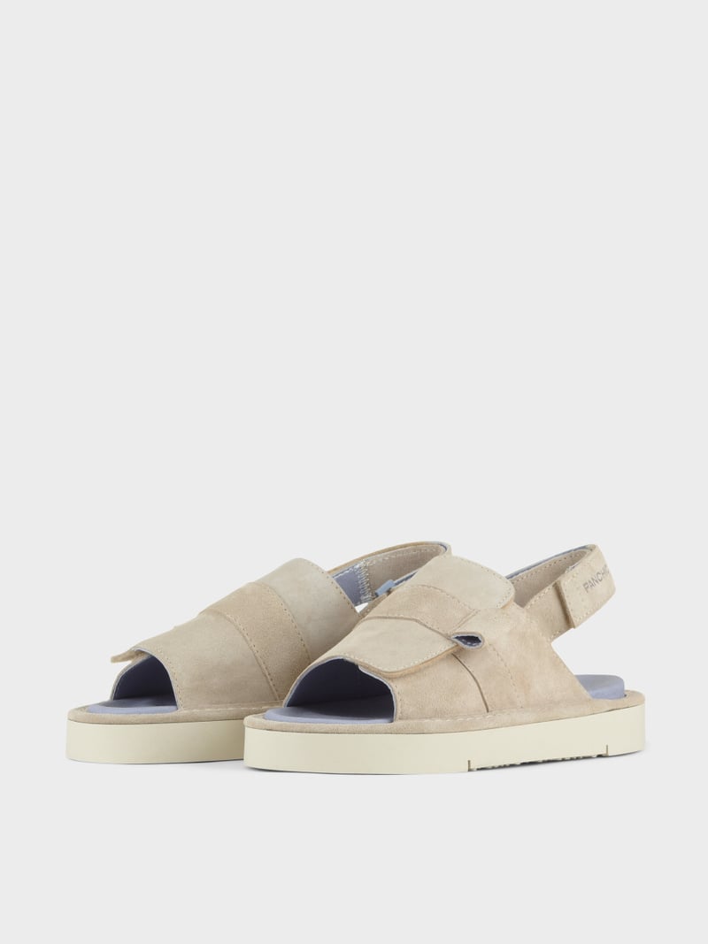 Panchic SANDALO P67 DONNA IN SUEDE E MICROFIBRA NEBBIA Vendite Flash