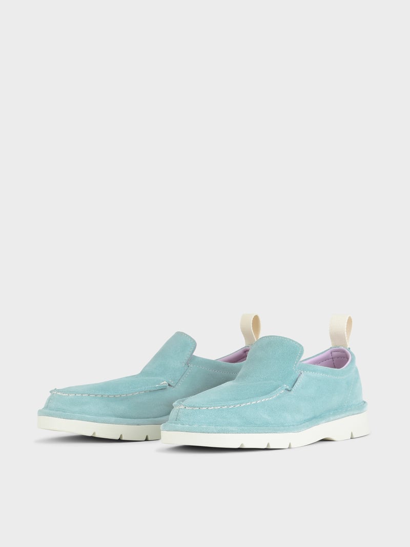 Panchic SLIP ON P19 DONNA IN SUEDE ACQUAMARINA In Saldo