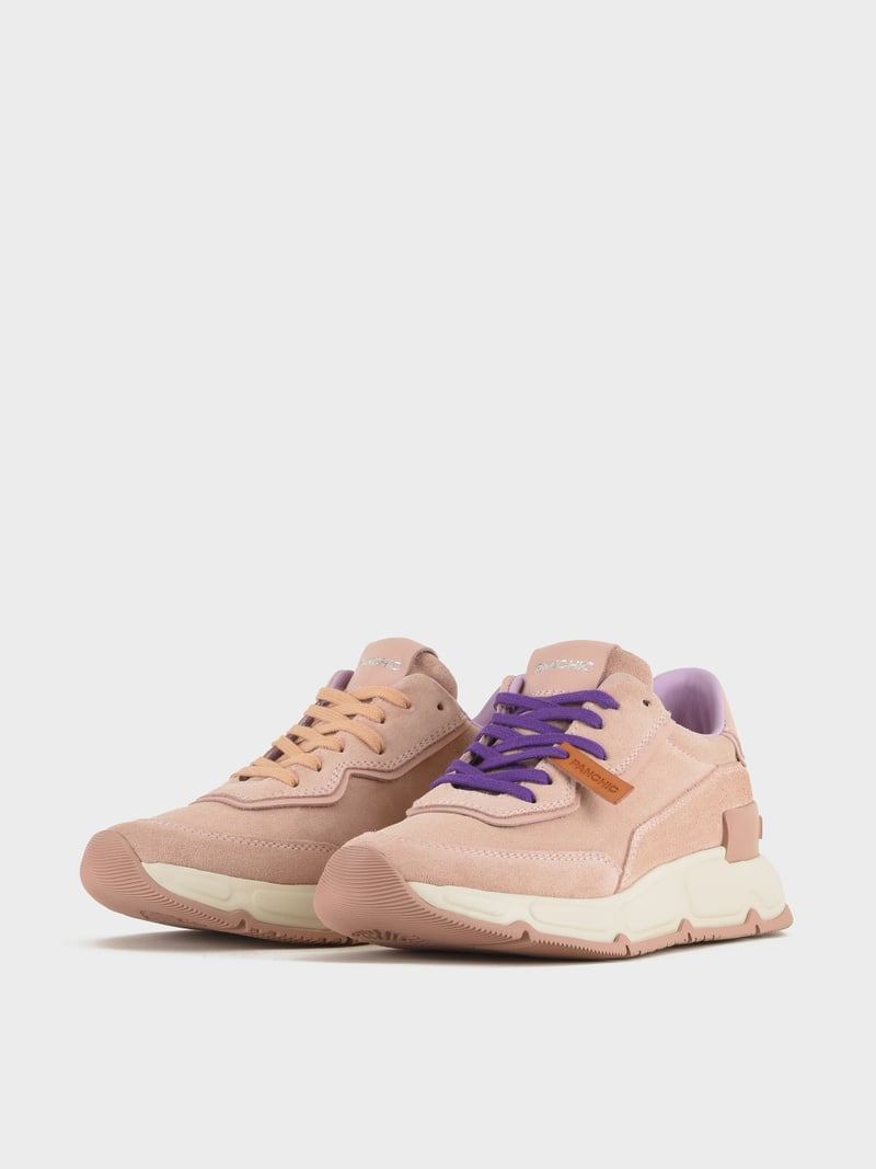 Panchic SNEAKER P06 DONNA IN SUEDE E PELLE ROSA CIPRIA Esporta salva
