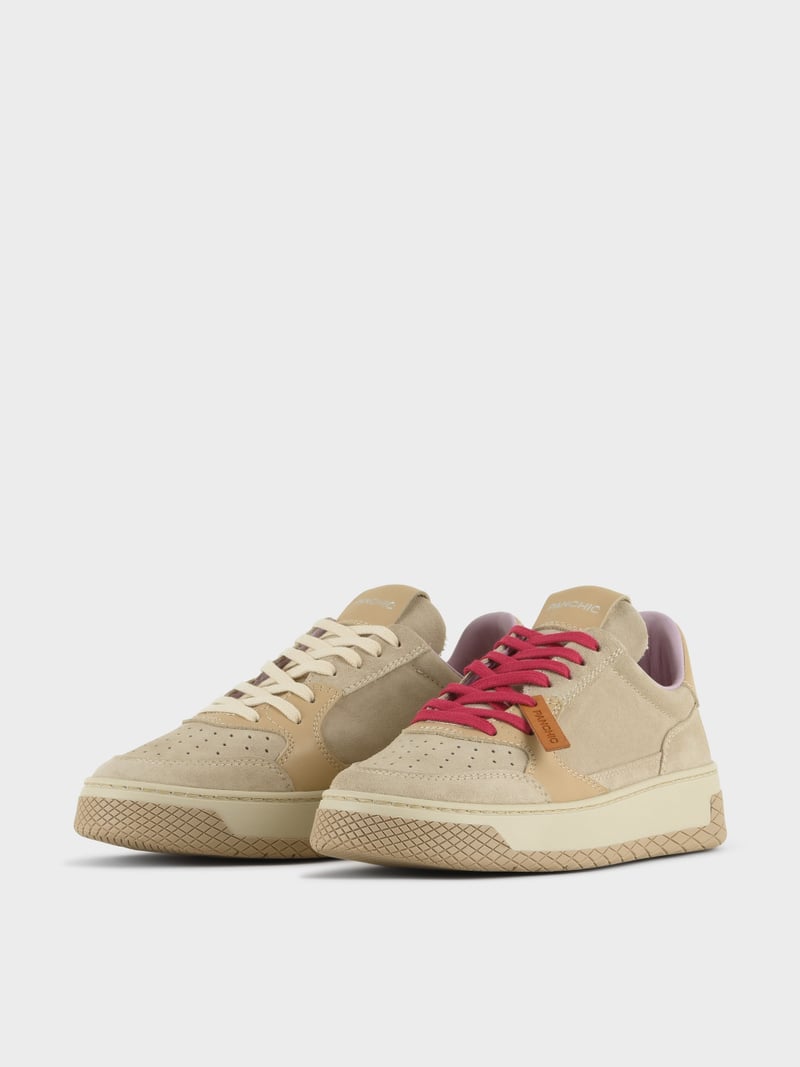Panchic SNEAKER LOW P02 DONNA IN SUEDE E PELLE NEBBIA Qualità