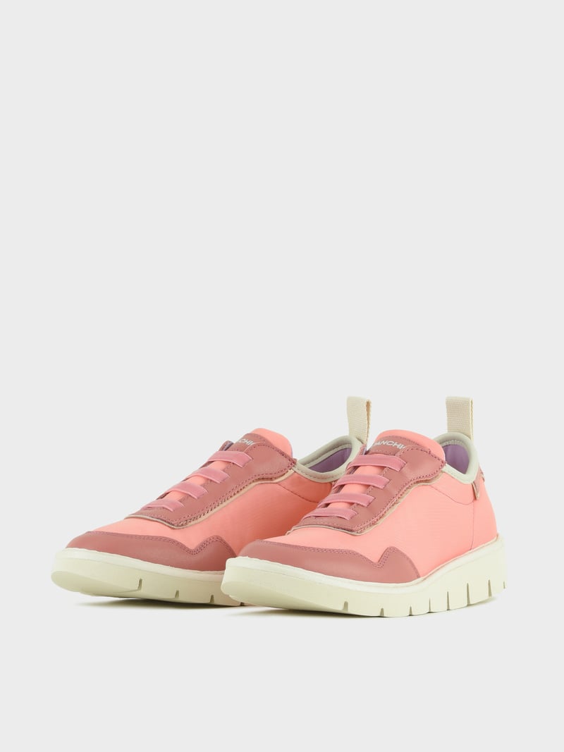 Panchic SLIP ON P05 DONNA IN NYLON E PELLE ROSA Promozione