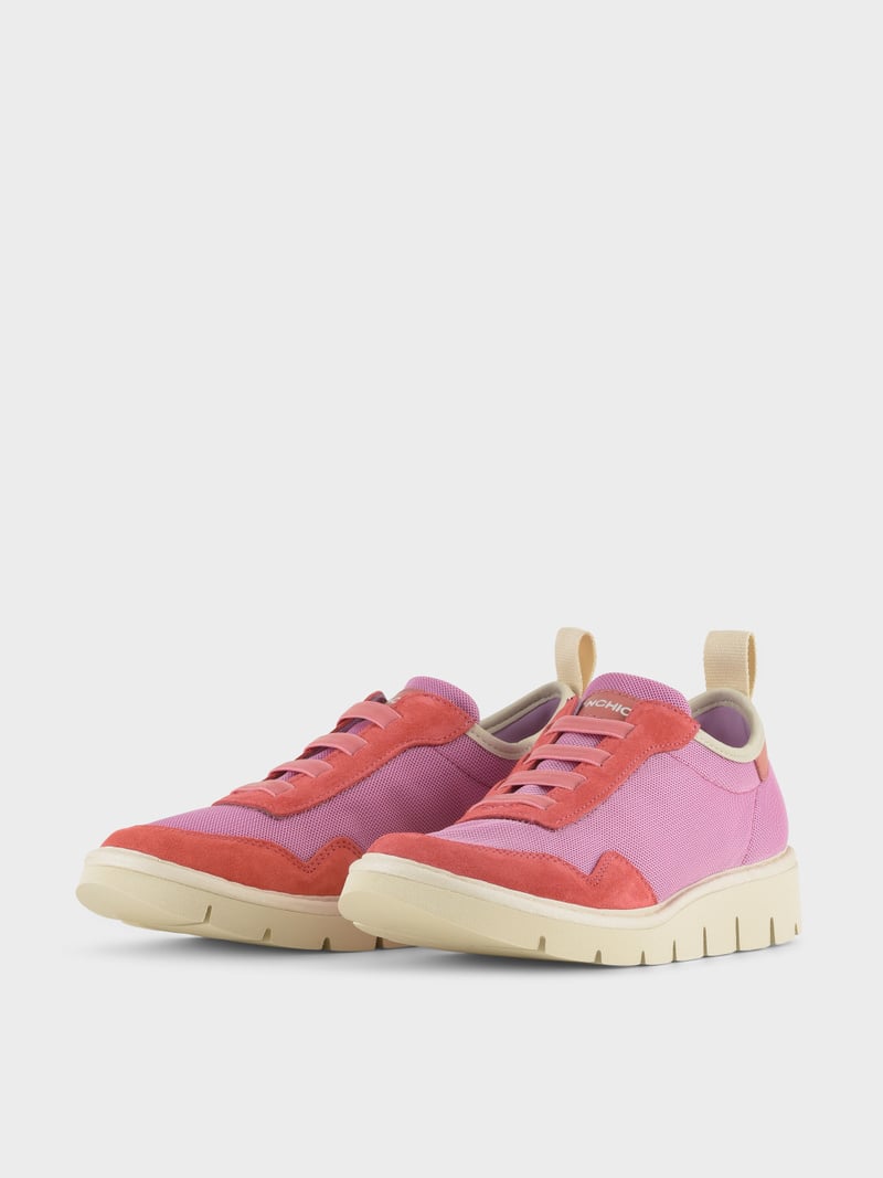 Panchic SLIP ON P05 DONNA IN MESH E SUEDE ROSA Soddisfazione Garantita