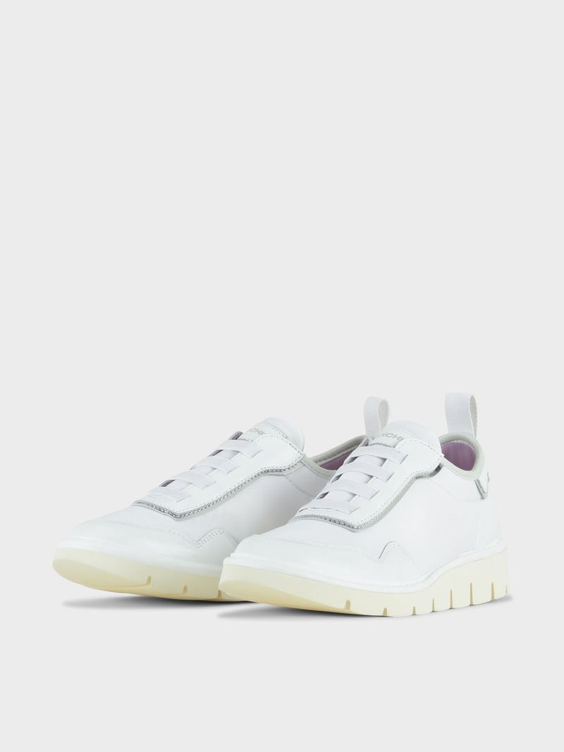 Panchic SLIP ON P05 DONNA IN NYLON E PELLE BIANCO Negozi Online
