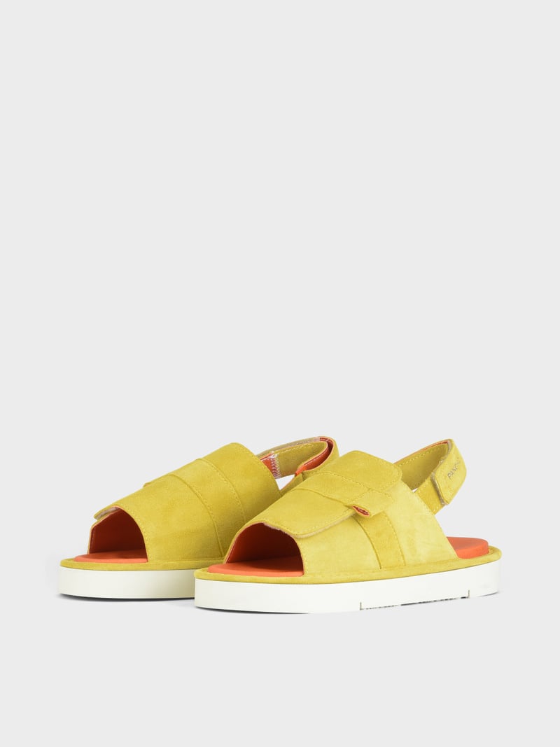 Panchic SANDALO P67 UOMO IN SUEDE E MICROFIBRA GIALLO Hotsell