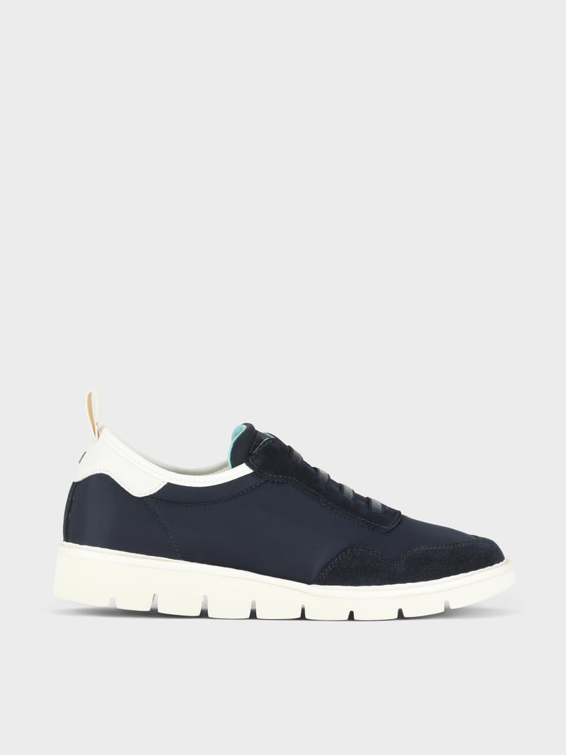 Panchic SLIP ON P05 UOMO IN NYLON E SUEDE COBALTO In Saldo
