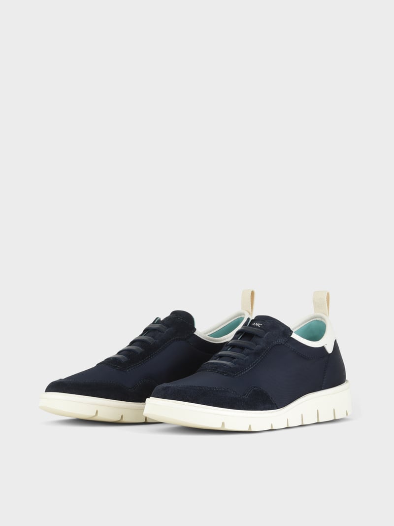 Panchic SLIP ON P05 UOMO IN NYLON E SUEDE COBALTO In Saldo