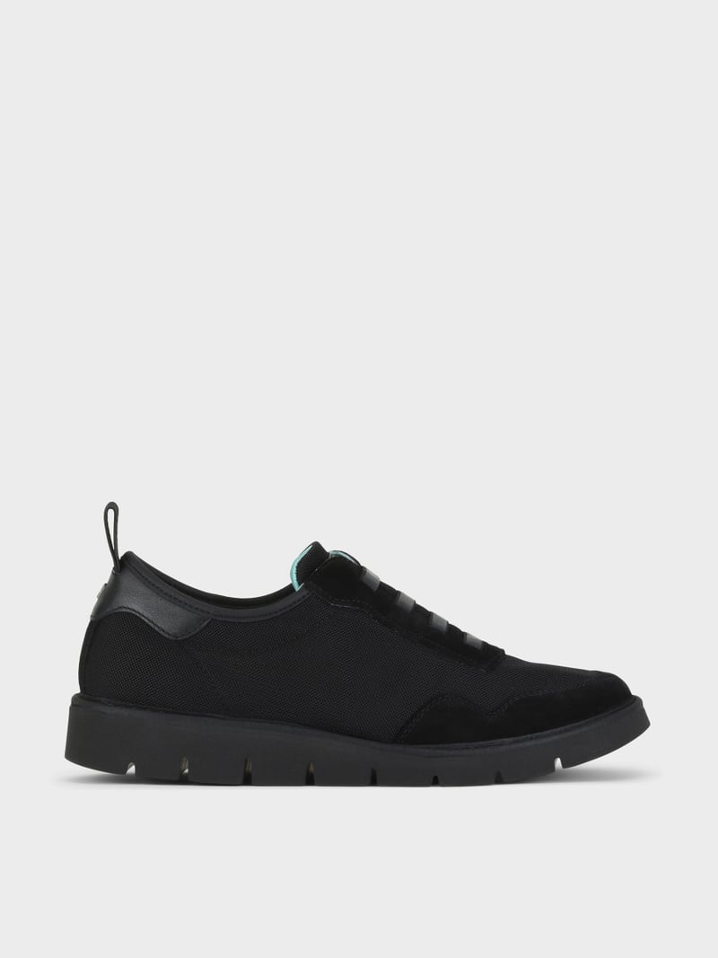 Panchic SLIP ON P05 UOMO IN MESH E SUEDE NERO Nuova