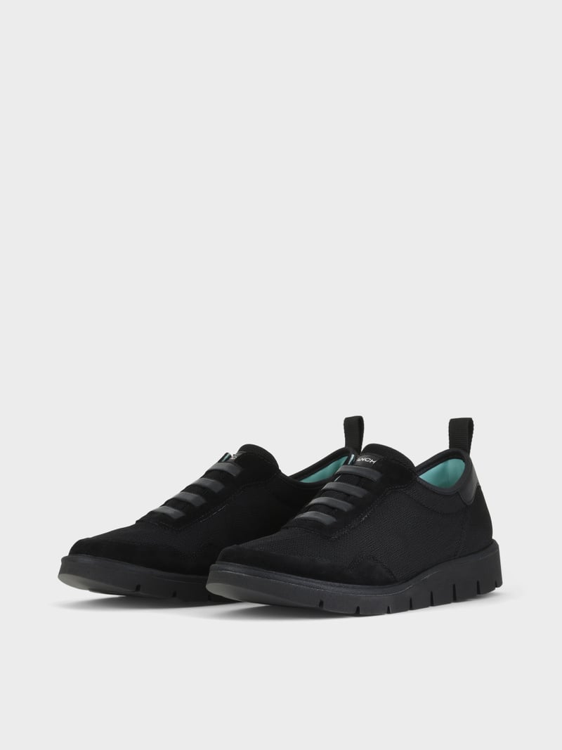 Panchic SLIP ON P05 UOMO IN MESH E SUEDE NERO Nuova