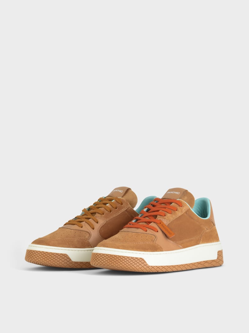 Panchic SNEAKER LOW P02 UOMO IN SUEDE E PELLE BISCOTTO Sconto di tempo limitato