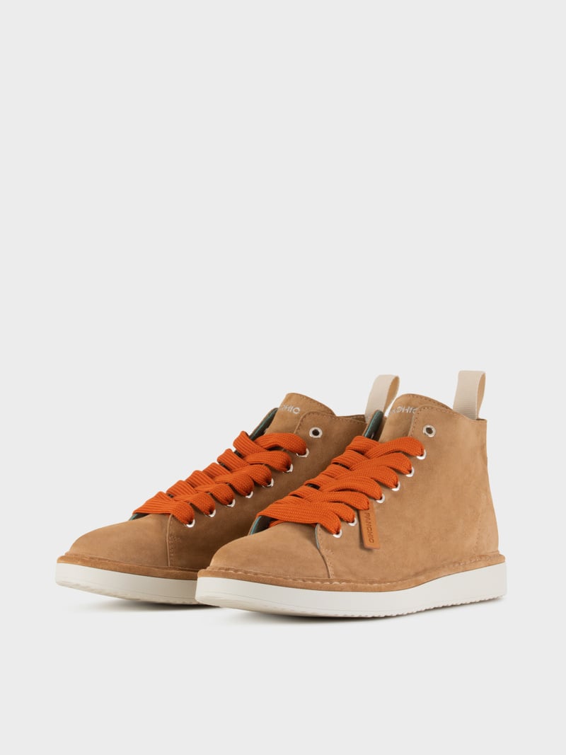 Panchic POLACCHINO P01 UOMO IN SUEDE BISCOTTO-ARANCIO BRUCIATO Prezzo Ridotto