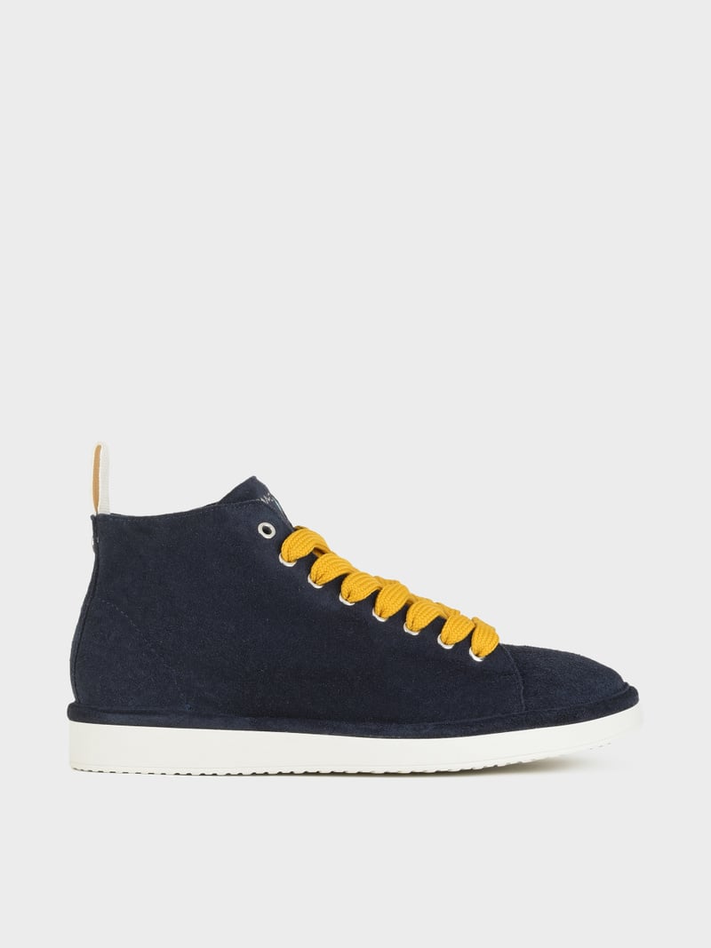Panchic POLACCHINO P01 UOMO IN SUEDE NOTTE-GIALLO