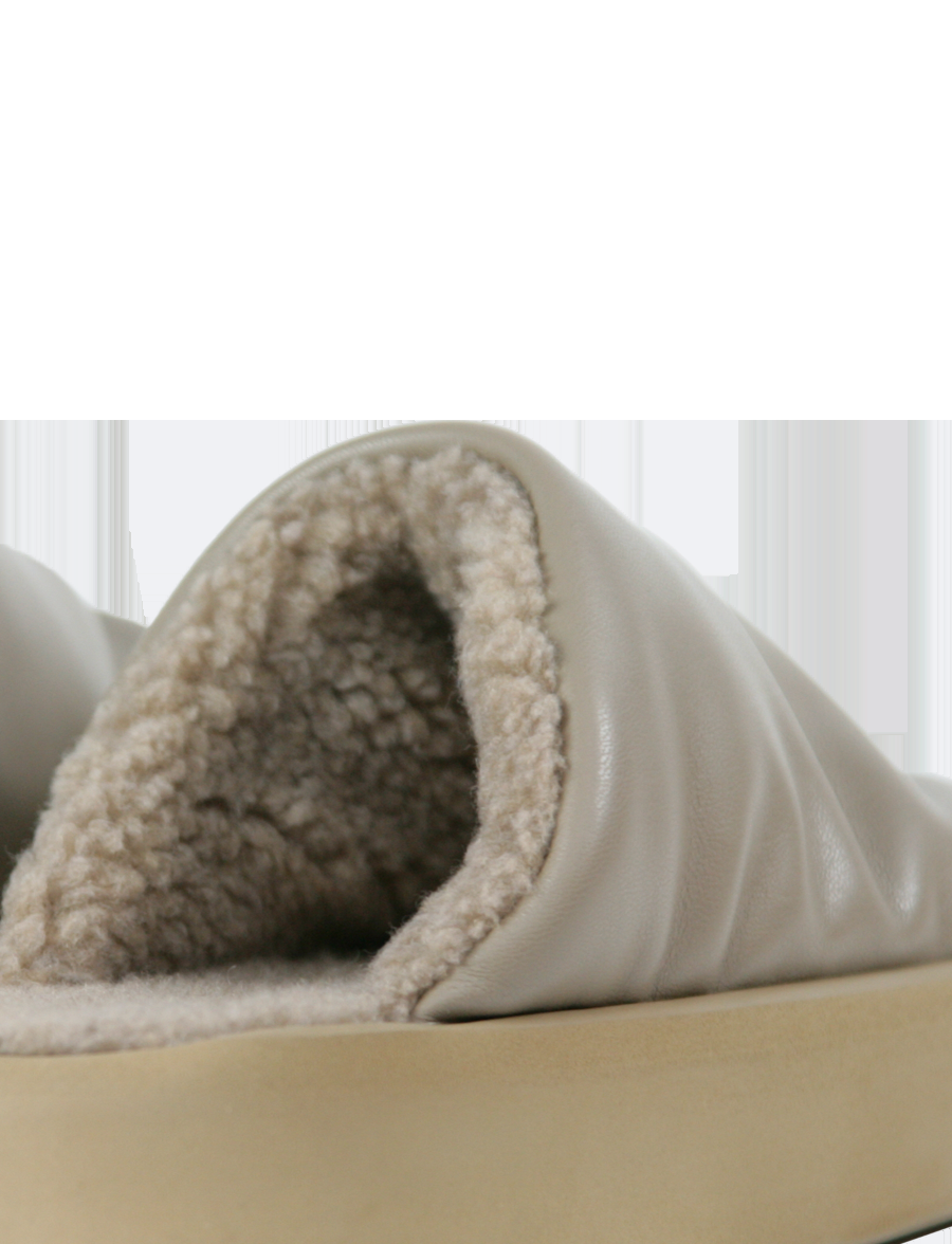 Piumestudio Sabot Sky + Fur Toupe Vendite Flash