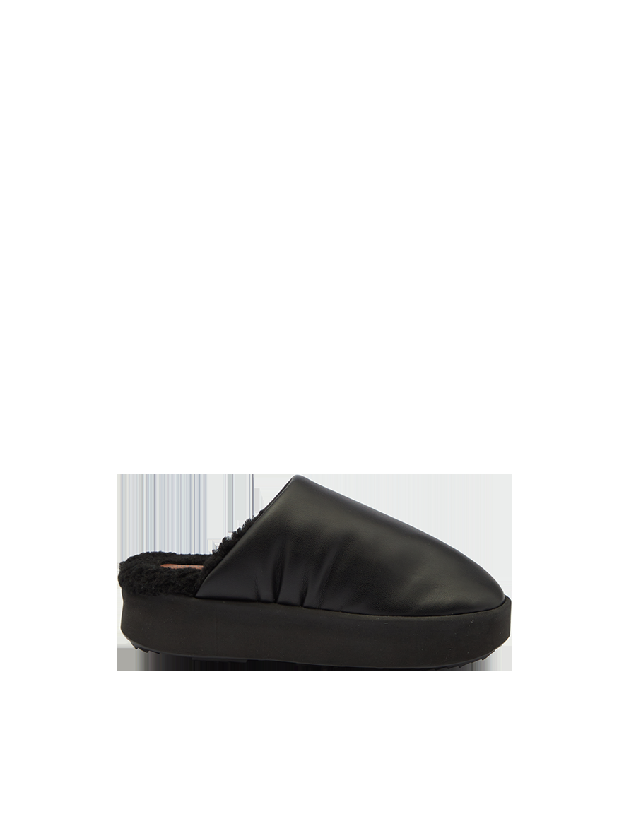 Piumestudio Sabot Sky + Fur Black Negozio