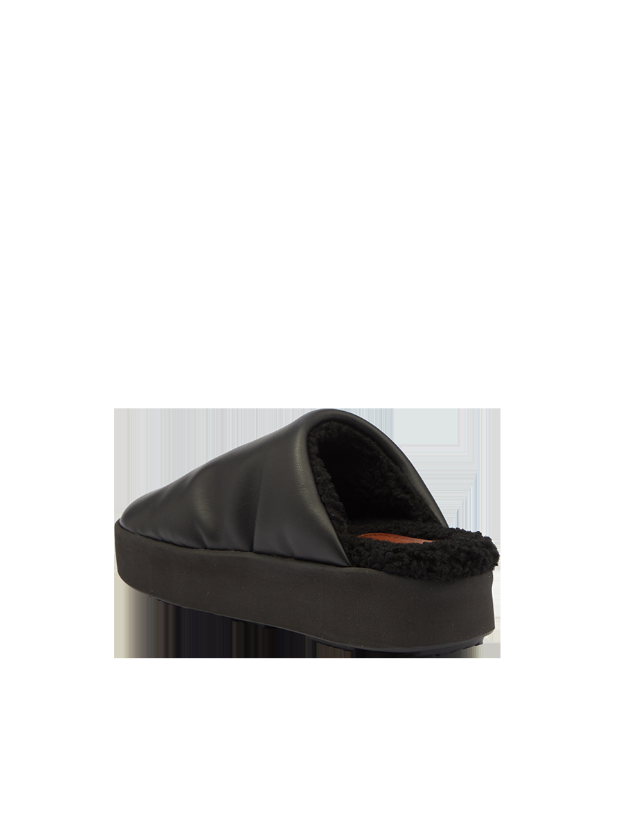 Piumestudio Sabot Sky + Fur Black Negozio