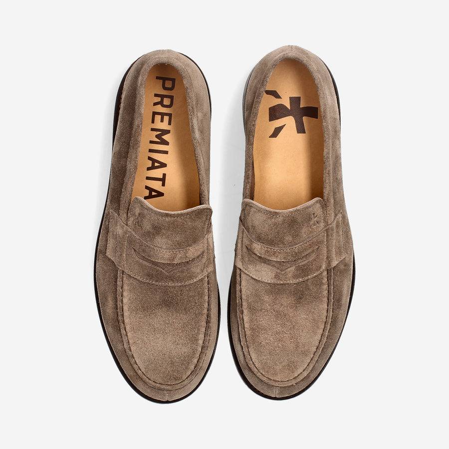 Premiata Mocassini 32050O in suede In Vendita