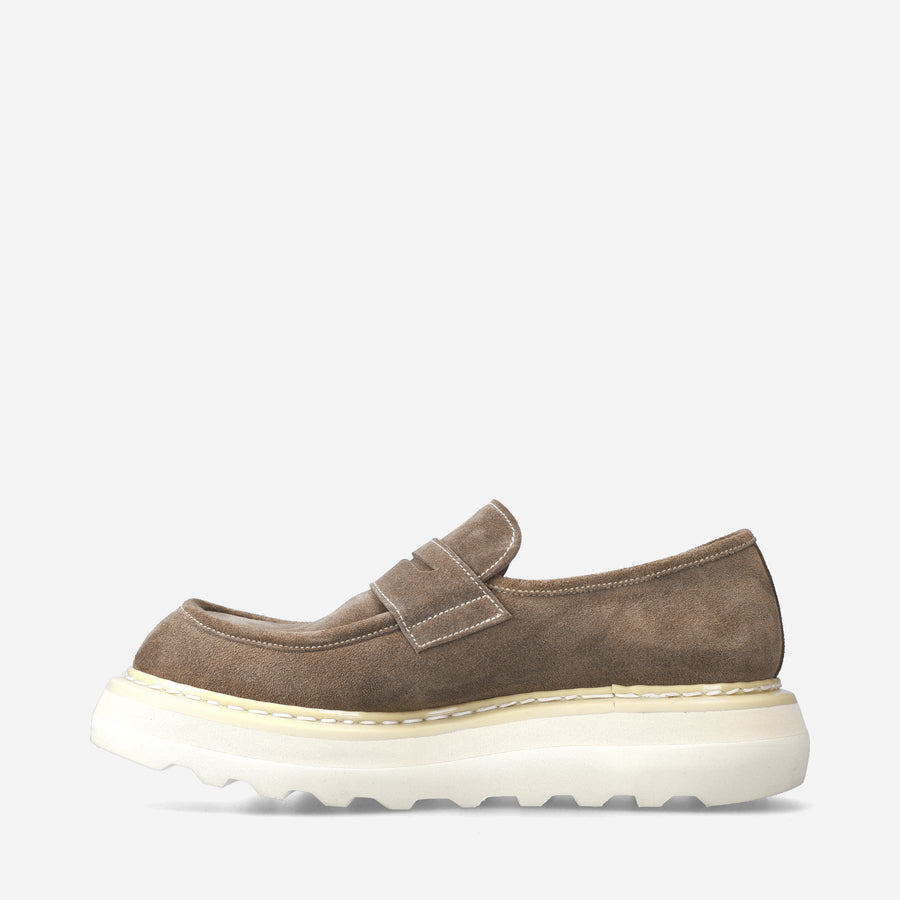 Premiata Mocassini Over Cal 32161A in camoscio Vendita Calda