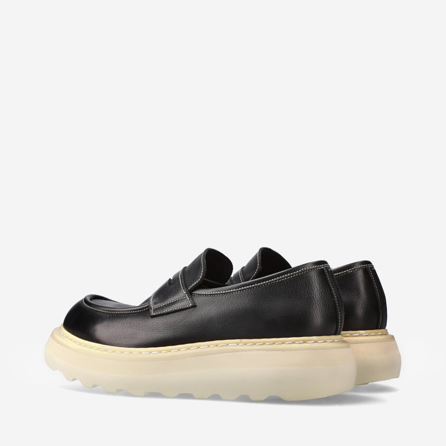 Premiata Mocassini Over Cal 32161B in vitello Vendita Economica