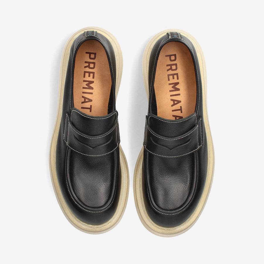 Premiata Mocassini Over Cal 32161B in vitello Vendita Economica