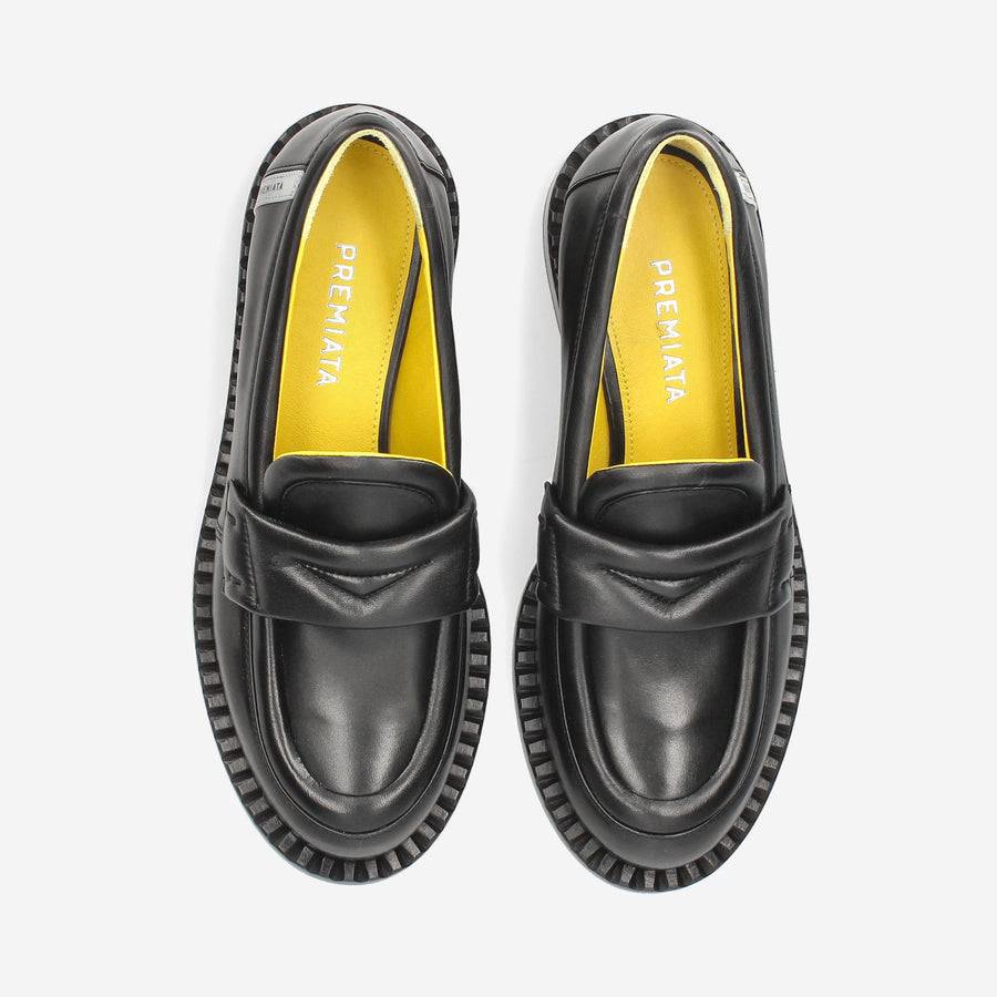 Premiata Mocassini Deb M6667B in nappa Italia