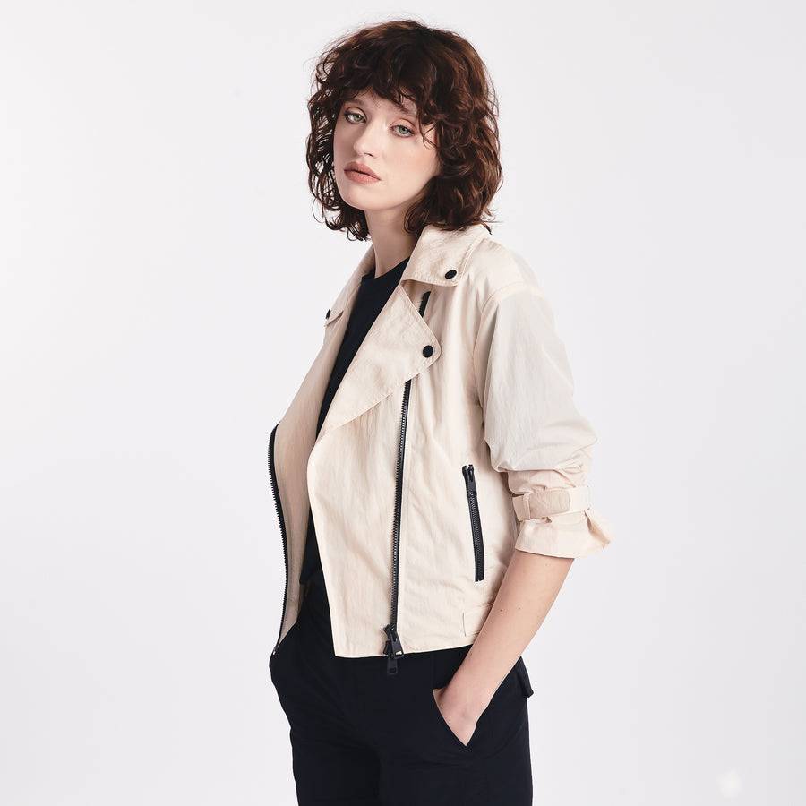 Premiata Giacca biker in nylon PR304705 Negozi Online