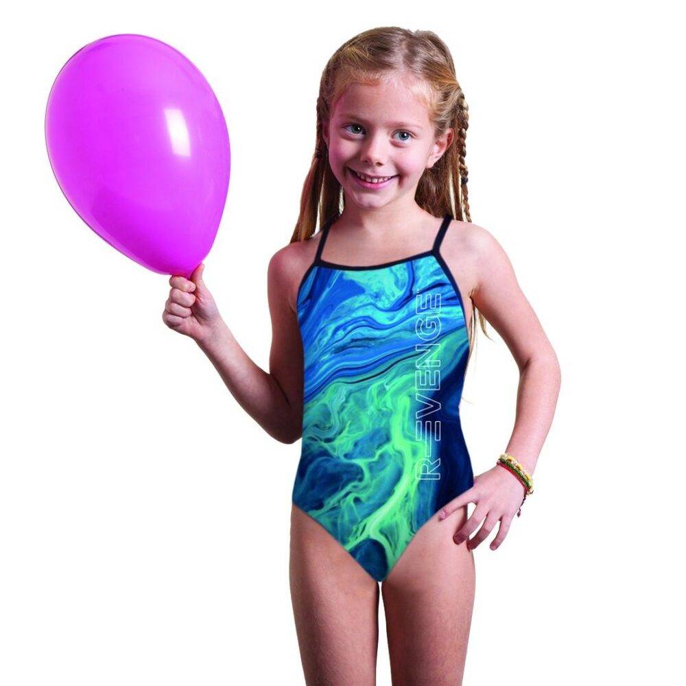 R Evenge Costume Endurance Intero Sea Blue Nuova