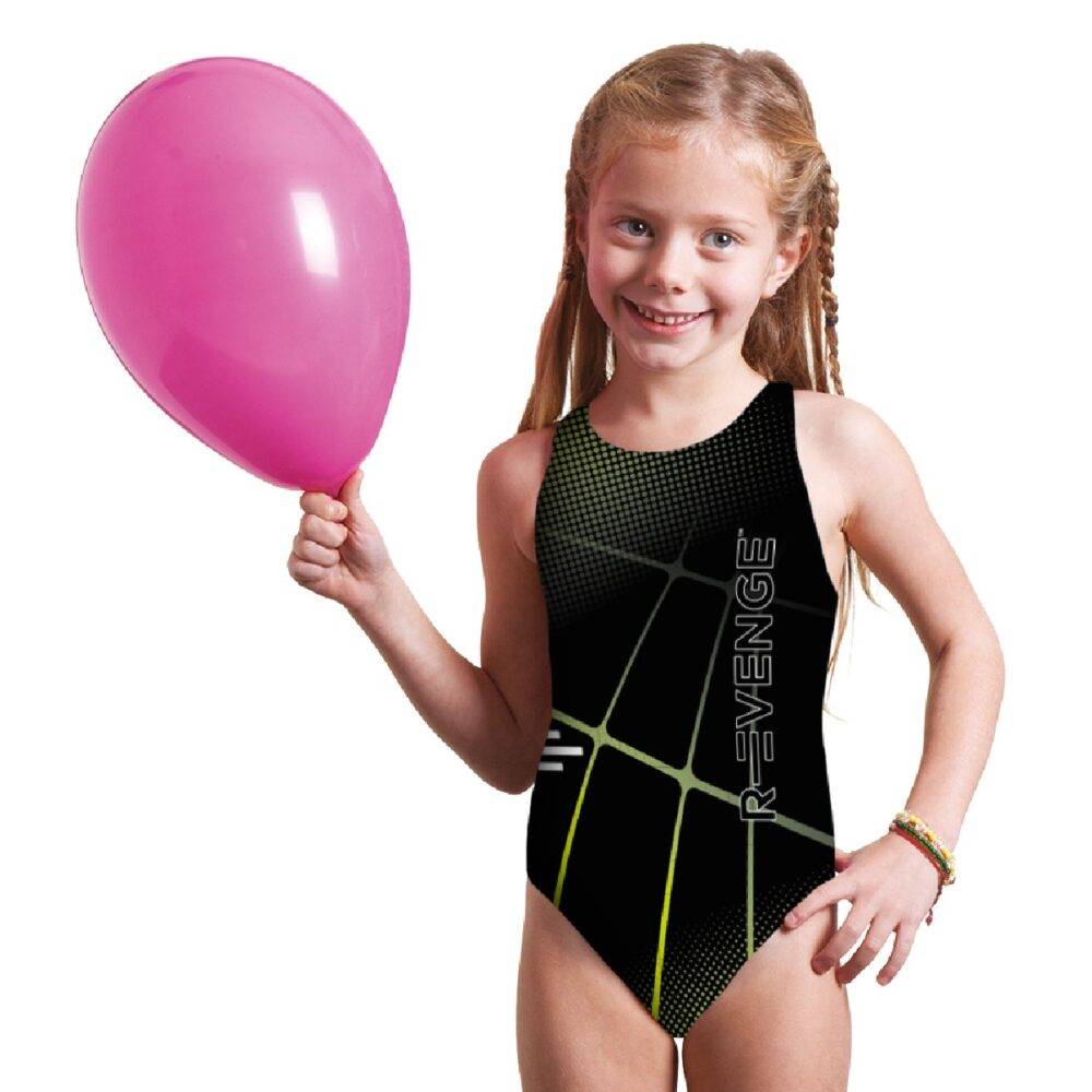 R Evenge Costume Classico Intero Spider Nero Verde Acido 2025
