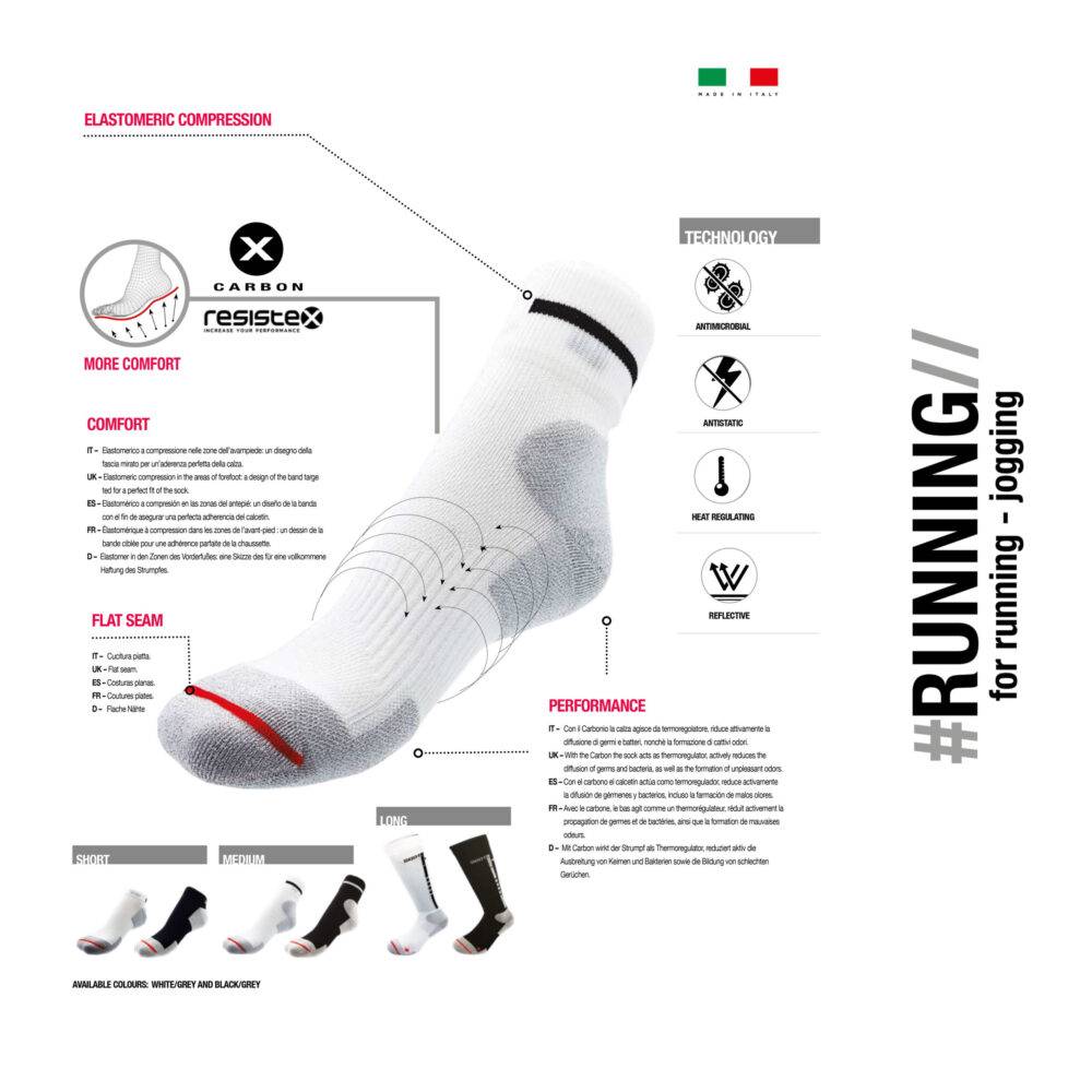 R Evenge Calza Running Lunga Prezzo Ridotto