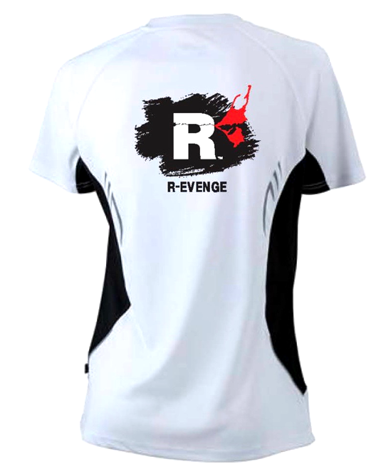 R Evenge T-Shirt Uomo Girocollo Bianco Vendita Economica