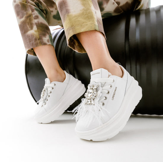 ﻿Lorenzo Mari Sneakers Veronica white Vendita Economica