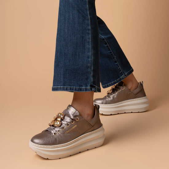 Lorenzo Mari Sneakers Ariel nocciola Vendita