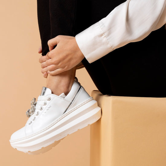 Lorenzo Mari Sneakers Tiana white Spedizione Gratuita