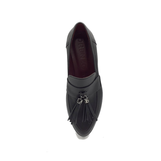 Lorenzo Mari Mocassino Clea 5 Nero con nappine Sconto