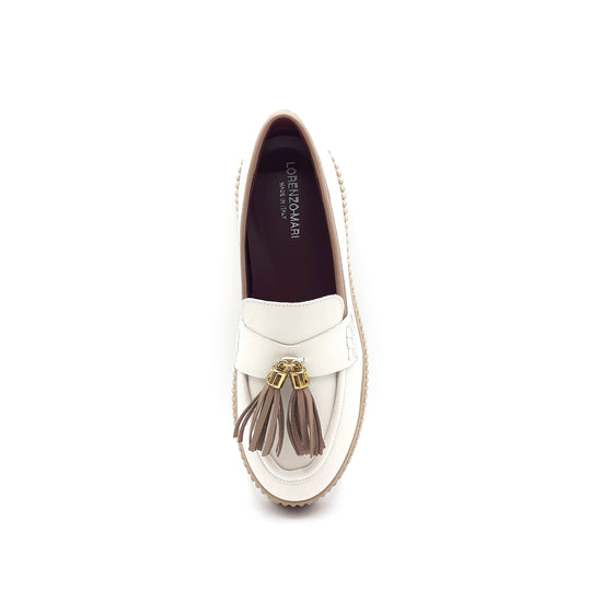 Lorenzo Mari Mocassino Sally Off white Offerta