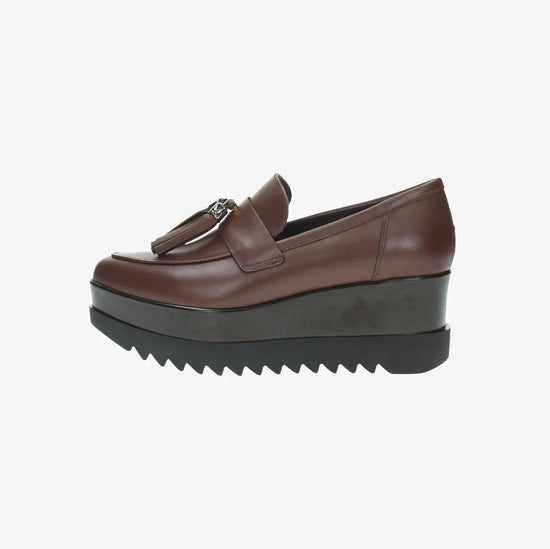 Lorenzo Mari Mocassino Clea 5 Castano con nappine Moda