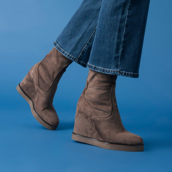 Lorenzo Mari Stivaletto Nicole 3 Taupe Flash Sale