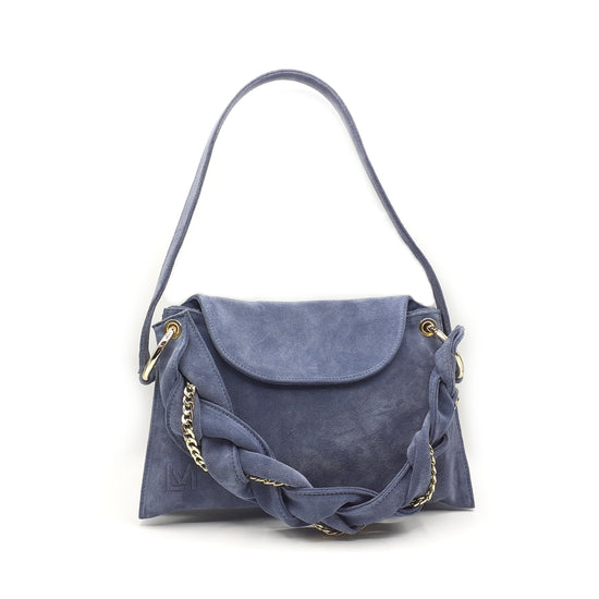 Lorenzo Mari Borsa Little Darcy Camoscio denim Negozio