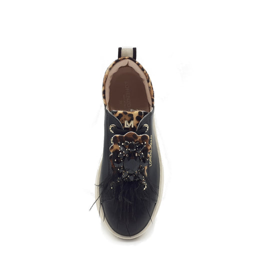 Lorenzo Mari Veronica black Leopard In Vendita