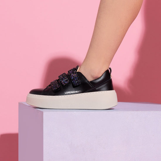 Lorenzo Mari Sneakers Flora Black Negozi Online