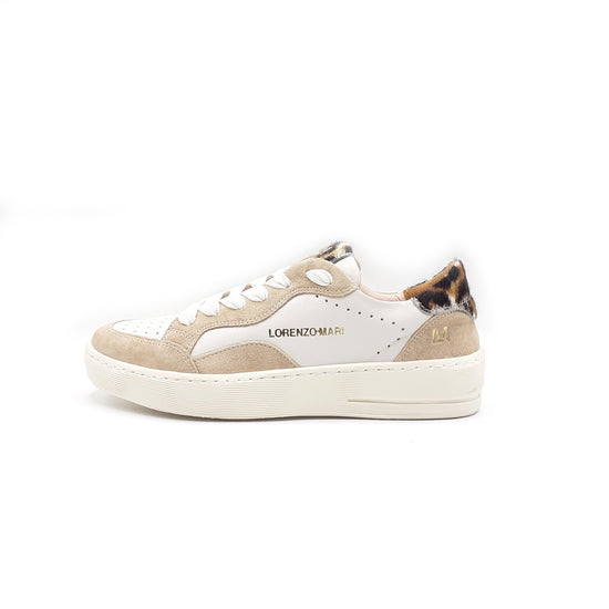 Lorenzo Mari Sneakers Ava latte Qualità