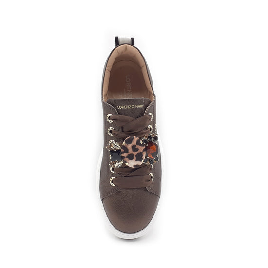 Lorenzo Mari Sneaker Sofia Chocolate Vendita