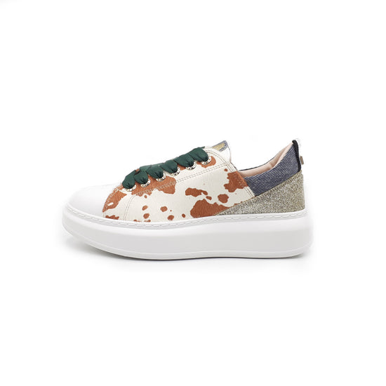 Lorenzo Mari Sneaker JOY Mucca bianco/cuoio Shopping Online