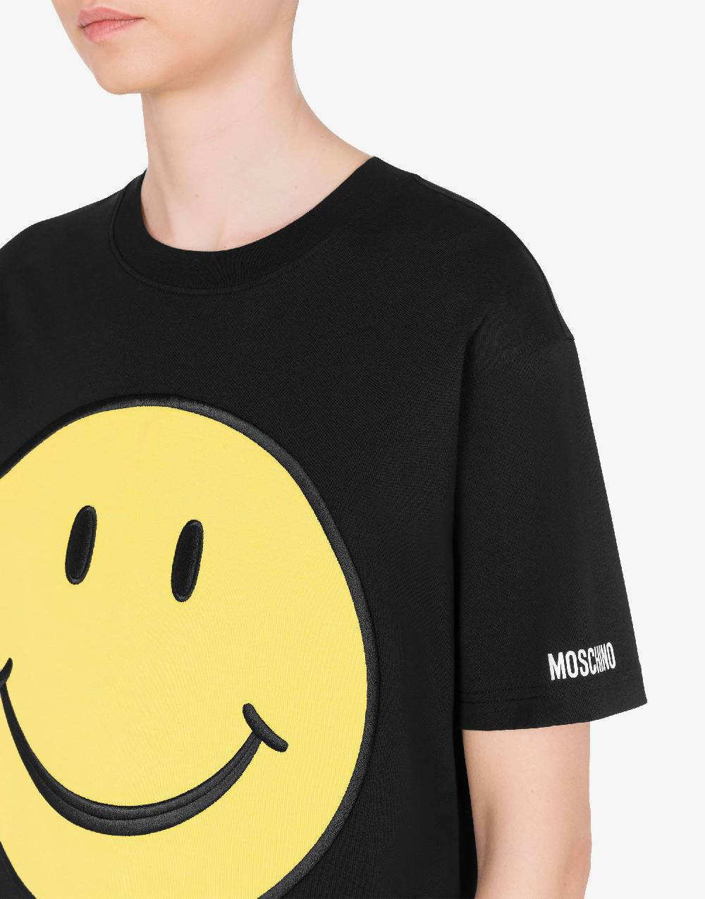 Love Moschino T-shirt in jersey organico Smiley® I Più Venduti