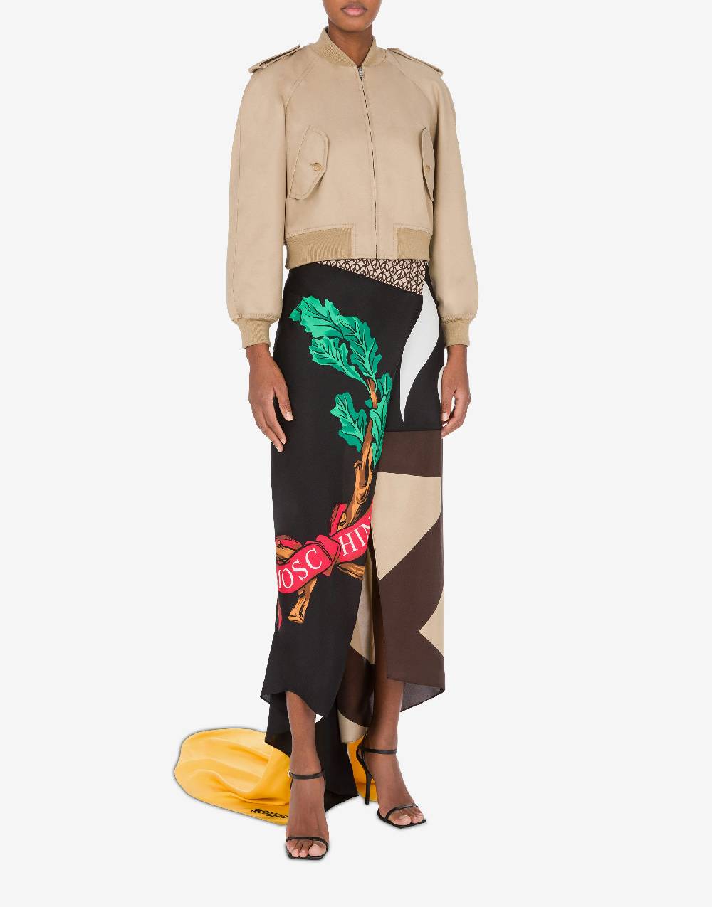 Love Moschino Bomber in gabardina 100% Shrunk In Saldo