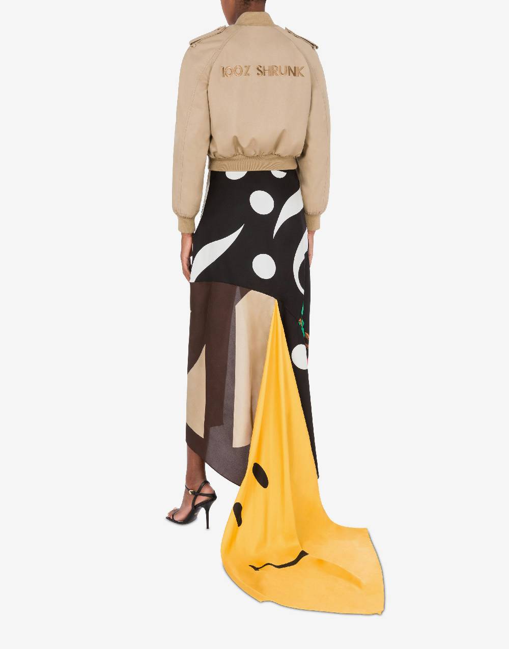 Love Moschino Bomber in gabardina 100% Shrunk In Saldo