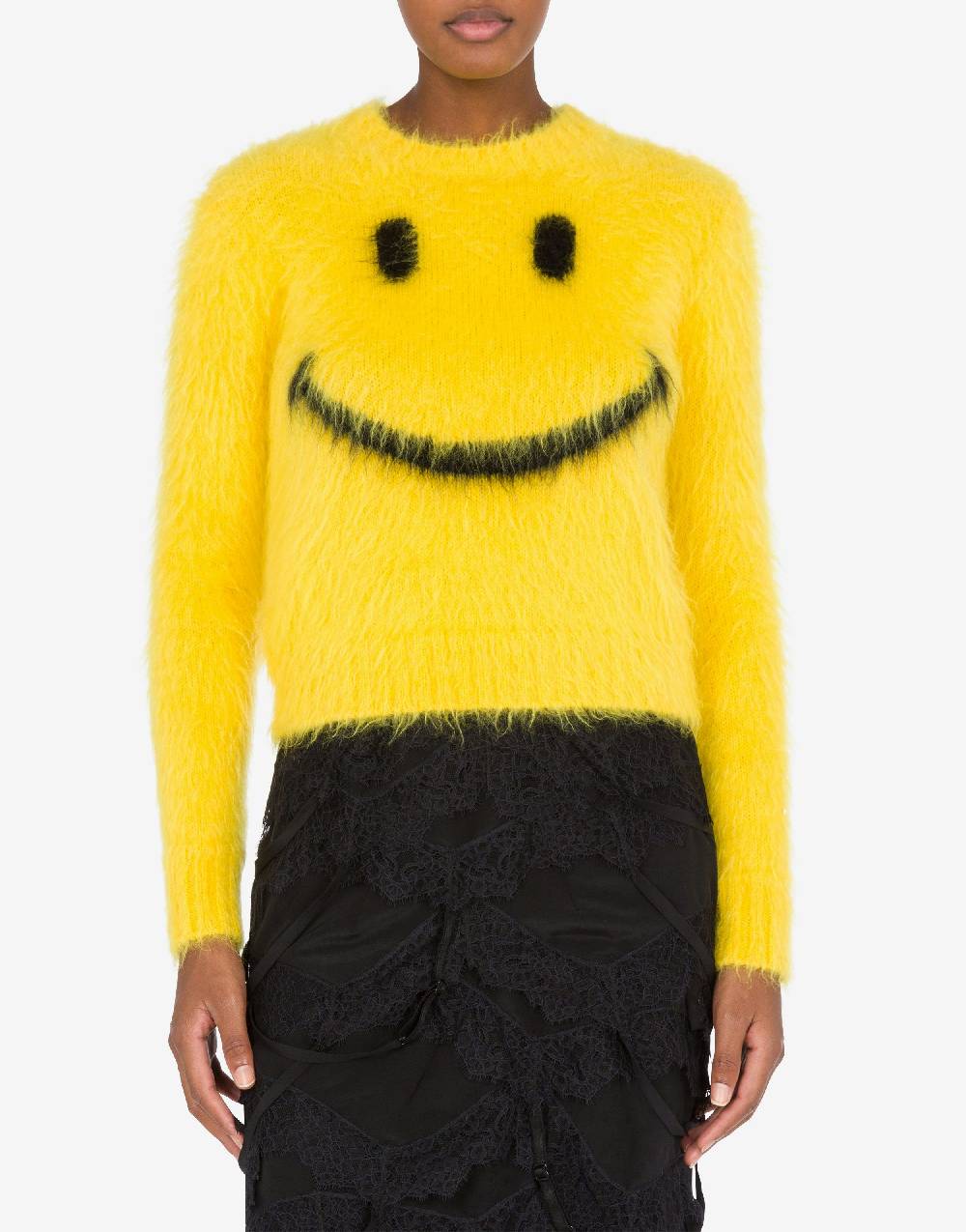 Love Moschino Pullover in mohair garzato Smiley Moda